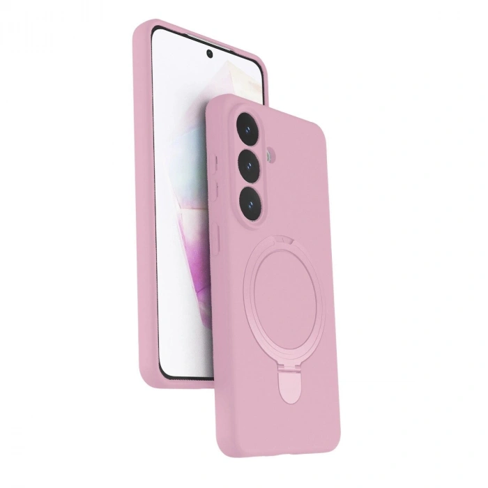 Galaxy S26 Regal Magsafe Standlı Kapak - Açık Pembe