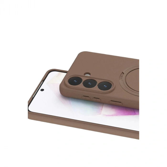 Galaxy S26 Regal Magsafe Standlı Kapak - Çöl Titanyum