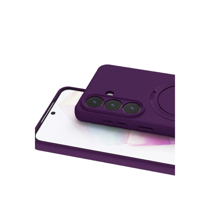 Galaxy S26 Regal Magsafe Standlı Kapak - Derin Mor