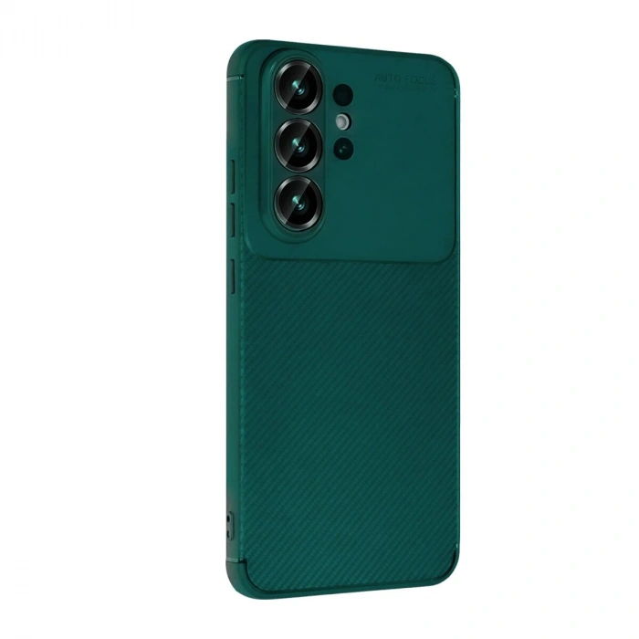 Galaxy S26 Ultra Auto Fus Karbon Kapak - Koyu Yeşil