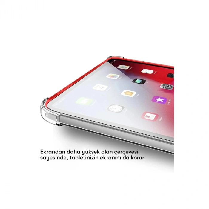 Galaxy T737 Tab S7 Fe 12.4 Kılıf Anti Shk Tablet  - Şeffaf