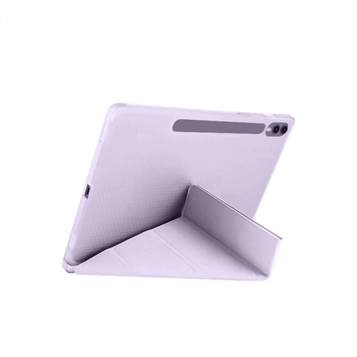 Galaxy X610 Tab S9 Fe Plus 12.4 Kılıf Kalemlikli Mars Tablet Kılıfı - Lila