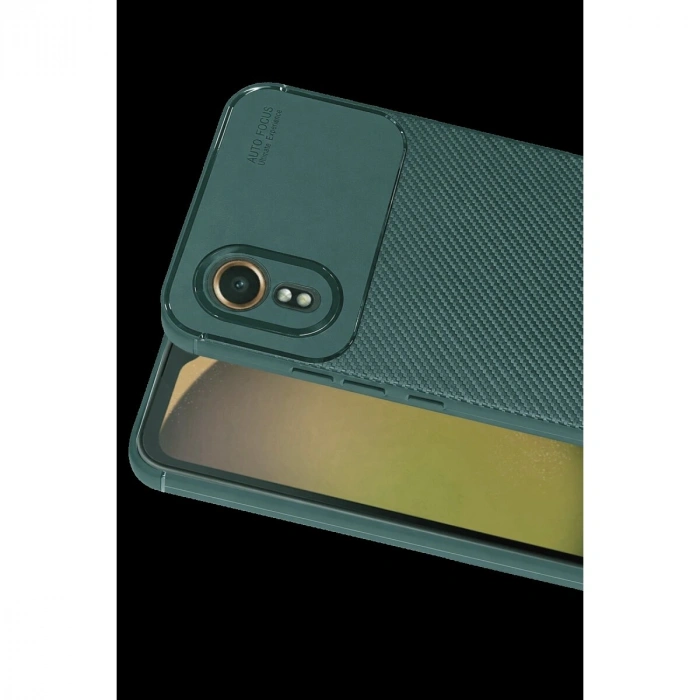 Galaxy Xcover 7 Kılıf Auto Fus Karbon Kapak - Yeşil