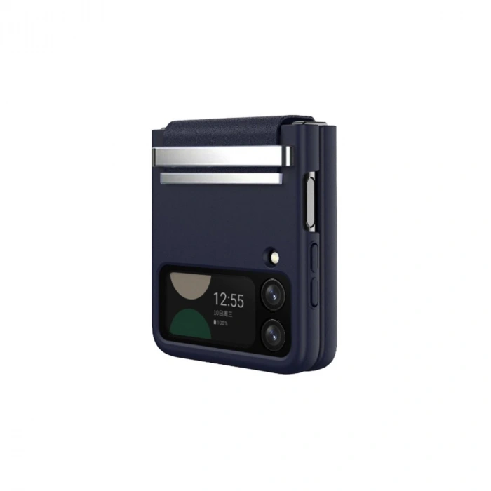 Galaxy Z Flip 4 Kılıf Belt Flip Kapak - Lacivert