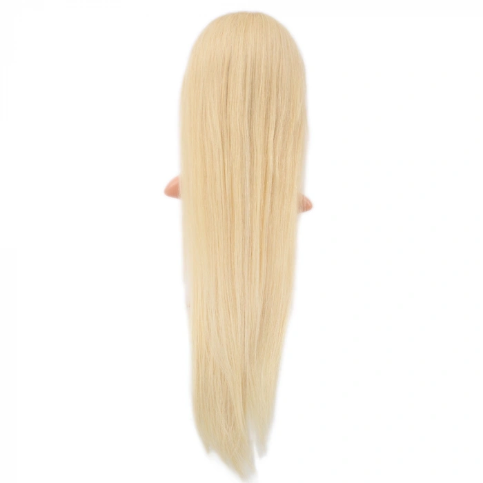 Gerçek Front Lace Düz Platin Tül Peruk / 80/85cm