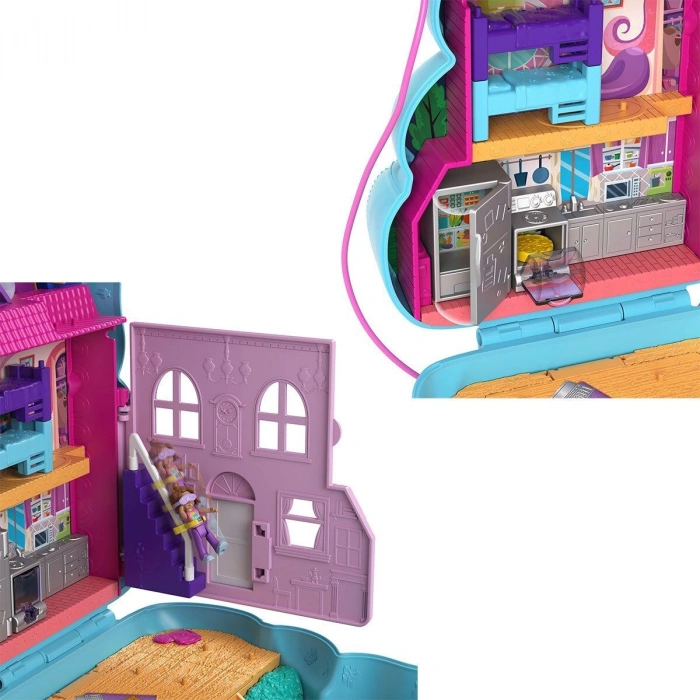 GKJ63 Polly Pket Çanta Olabilen Micro Oyun Setleri / +4 yaş