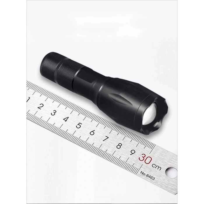 Gold Orion Km-108 T6 Led Şarjlı El Feneri 5 Modlu 200 Metre Işık Mesafesi