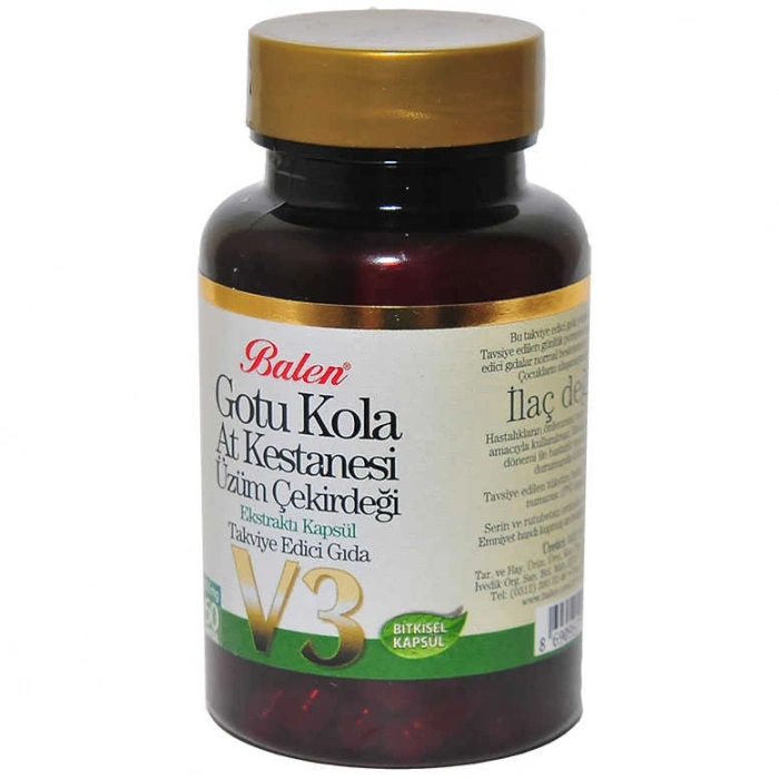 u Kola At Kestanesi Üzüm Çekirdeği Ekstratı V3 60