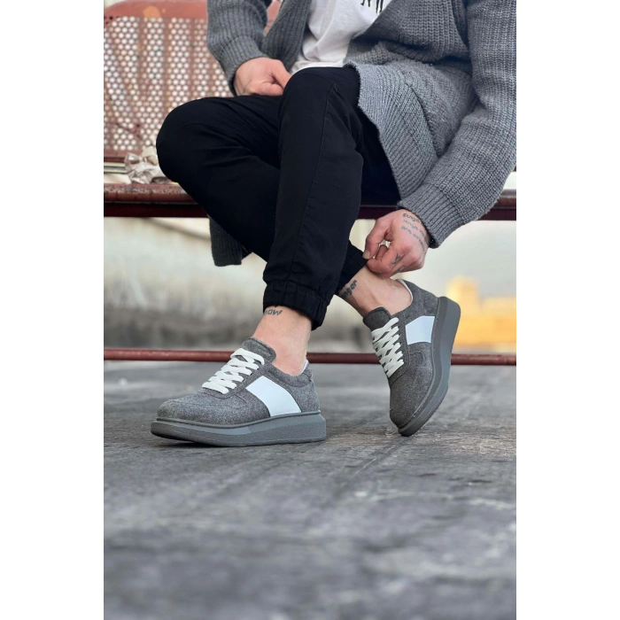 Gri Süet Erkek Casual Ayakkabı
