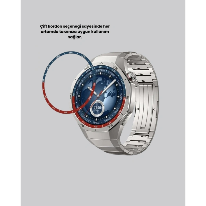 Gümüş Akıllı Saat 46mm Kasa