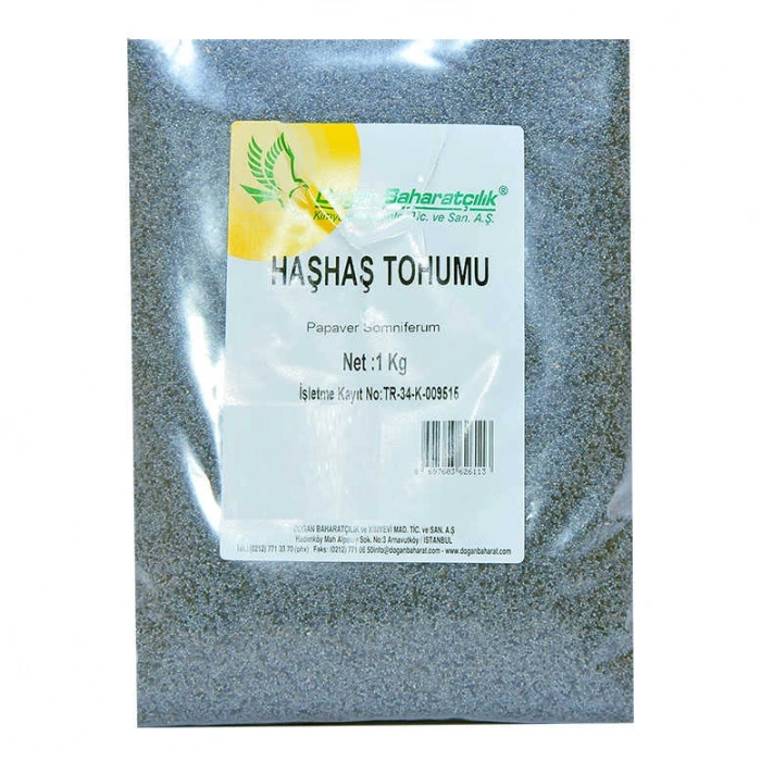 Haşhaş Tohumu Tane Doğal Mi 1000 Gr Paket
