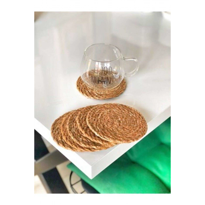 Hasır Bardak Altlığı 6 Adet (74)