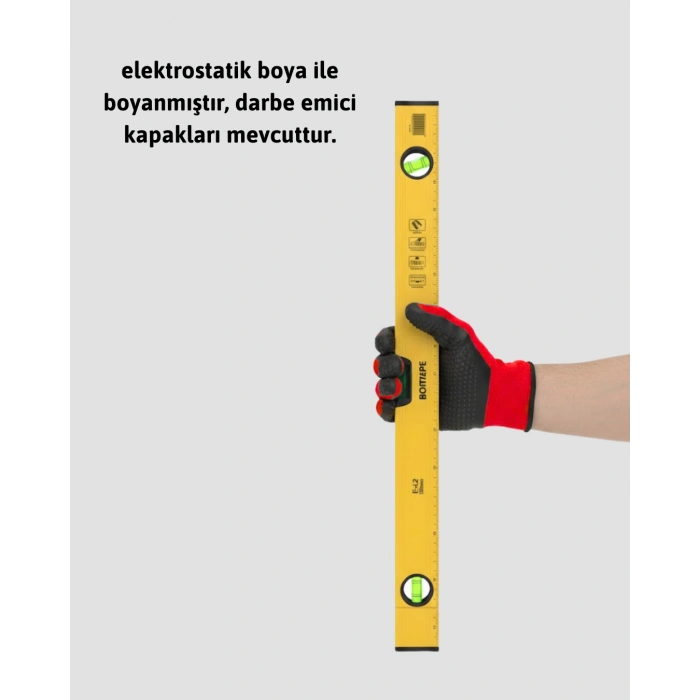 Hassas Ölçüm Sağlayan 600 mm Sarı Su Terazisi