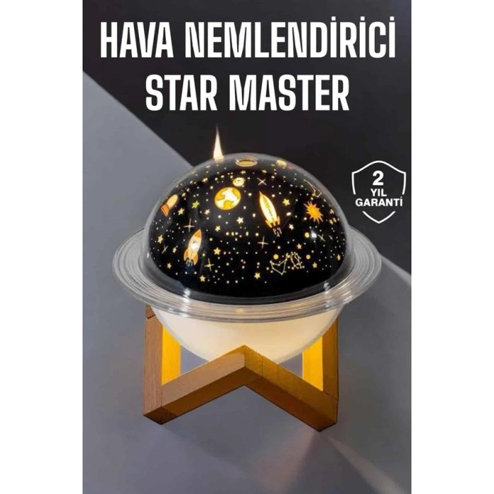 Hava Nemlendirici Projeksiyon Görünümlü USB Bağlantılı Aromaterapi