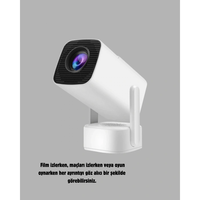 HD 720p Projeksiyon Cihazı – Geniş Ekran, 10.000 Saat Ampul Ömrü, Ev Sineması Deneyimi