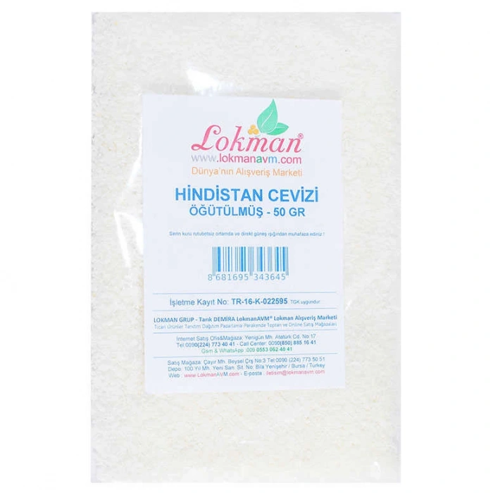 Hindistan Cevizi Öğütülmüş 50 Gr Paket