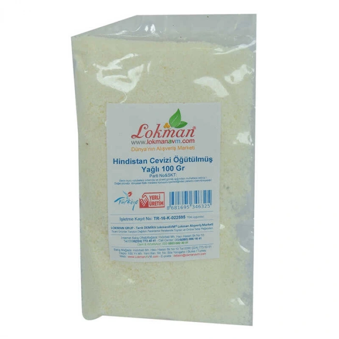 Hindistan Cevizi Öğütülmüş Yağlı 100 Gr Paket