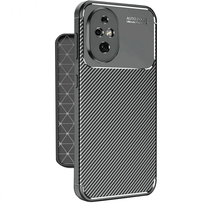 Honor 200 Kılıf Auto Fus Karbon Kapak - Siyah