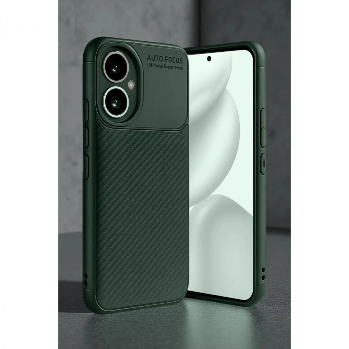 Honor 400 Kılıf Auto Fus Karbon Kapak - Koyu Yeşil