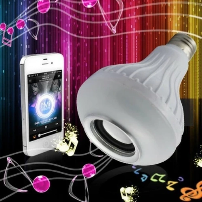 Hoparlör ve Led Lamba Uzaktan Kumandalı Ampül (  )