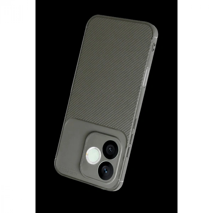 Huawei Honor 600 Lite Auto Fus Karbon Kapak - Gri