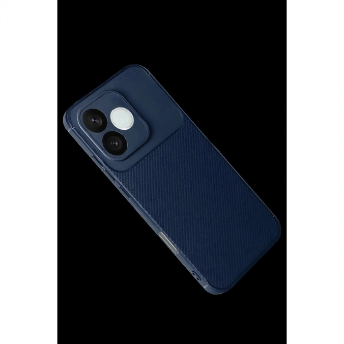 Huawei Honor 600 Lite Auto Fus Karbon Kapak - Lacivert