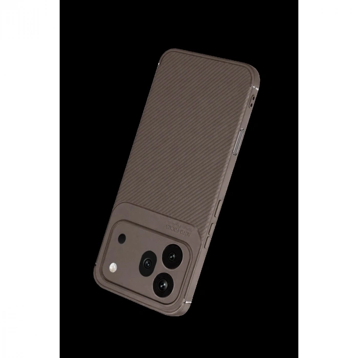 Huawei Honor 600 Pro Auto Fus Karbon Kapak - Gri