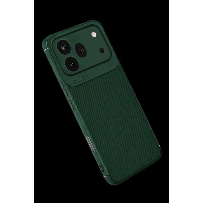 Huawei Honor 600 Pro Auto Fus Karbon Kapak - Koyu Yeşil