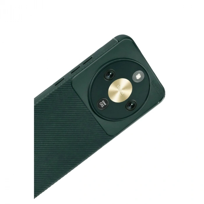 Huawei Honor Magic 8 Lite Auto Fus Karbon Kapak - Koyu Yeşil