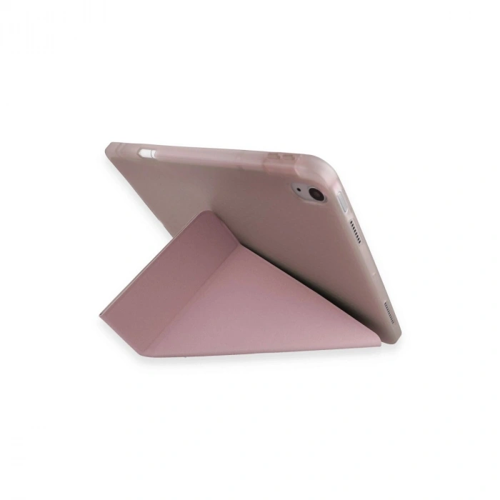 Huawei Honor Pad V9 Kılıf Kalemlikli Mars Tablet Kılıfı - Rose Gold