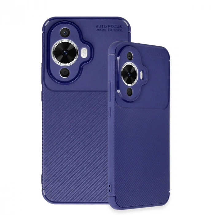 Huawei Nova 12s Kılıf Auto Fus Karbon Kapak - Lacivert