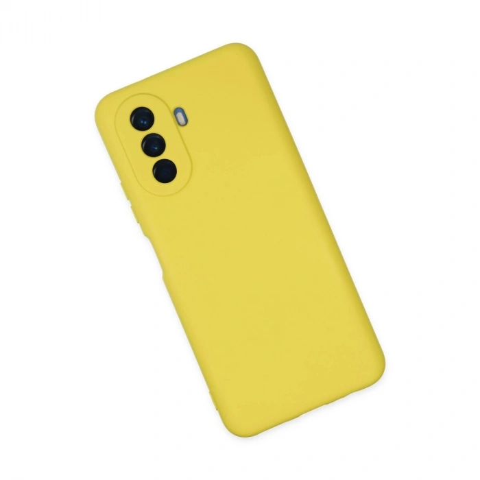 Huawei Nova Y70 Kılıf Nano İçi Kadife  - Sarı