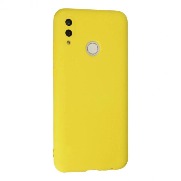 Huawei P Smart 2019 Kılıf Nano İçi Kadife  - Sarı