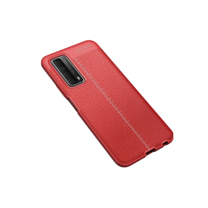 Huawei P Smart 2021 Kılıf Auto Fus Kapak - Kırmızı
