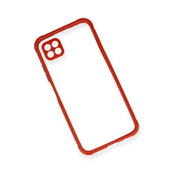 Huawei P40 Lite Kılıf Miami Şeffaf  - Kırmızı