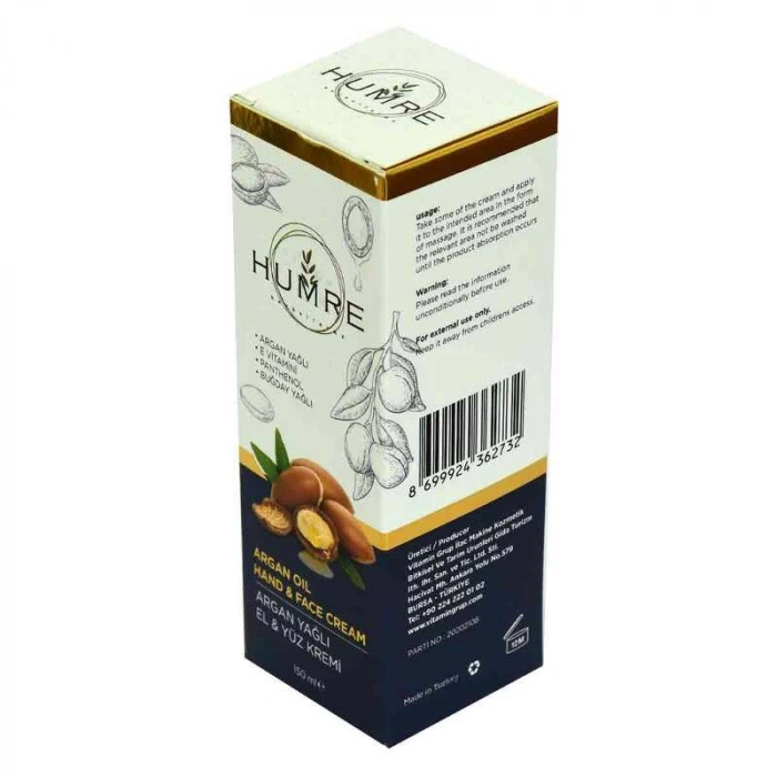 Humre Argan Yağlı E Vitaminli El ve Yüz i 150 ML