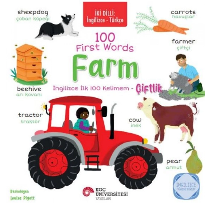 İki Dilli İngilizce-Türkçe 100 Fırst Words – Farm