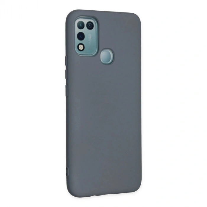 İnfinix Hot 10 Play Kılıf Nano İçi Kadife  - Gri