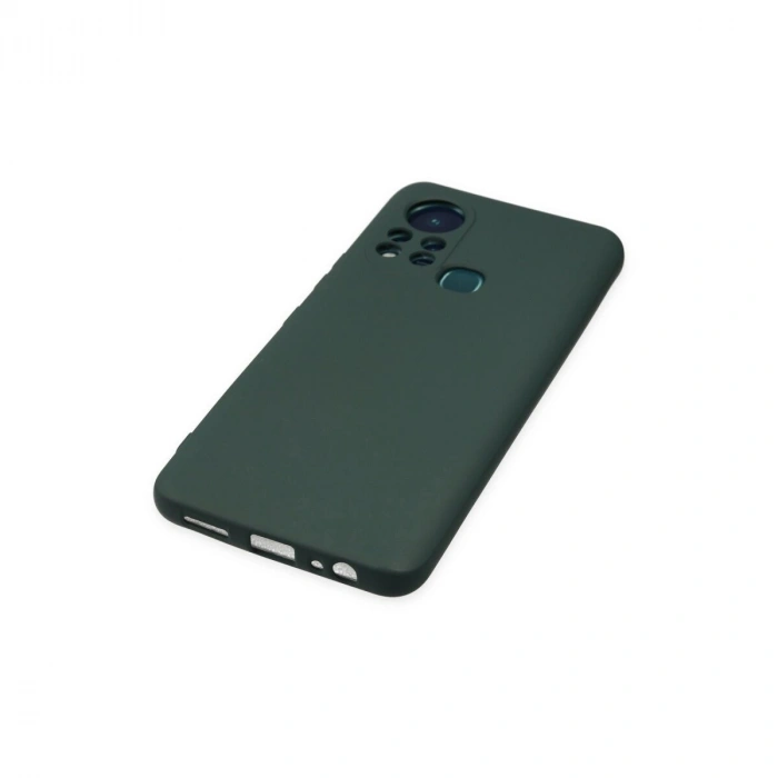 İnfinix Hot 11s Kılıf Nano İçi Kadife  - Koyu Yeşil