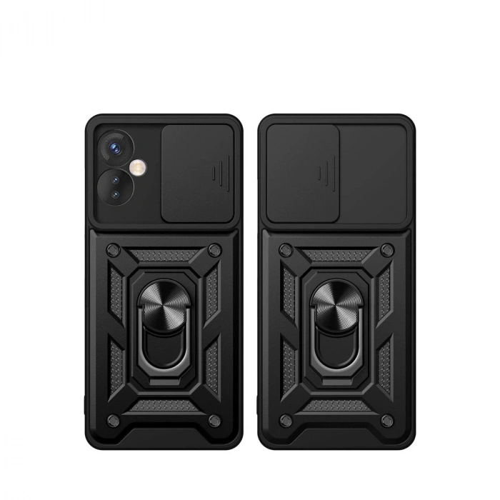 İnfinix Hot 30 5g Kılıf Pars Lens Yüzüklü  - Gold