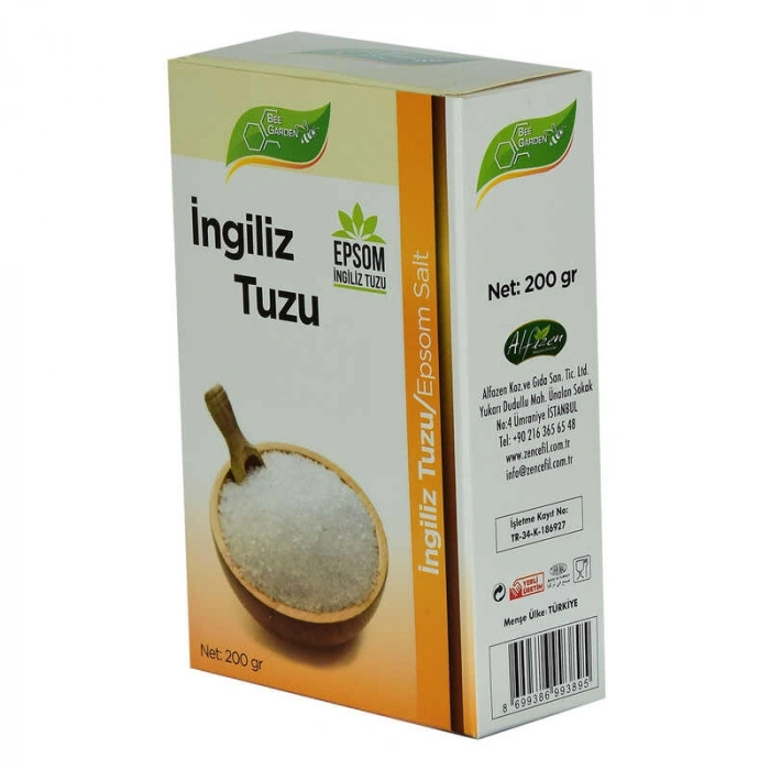 İngiliz Tuzu Yenilebilir Epsom Salt Magzenyum Sülfat 200 Gr