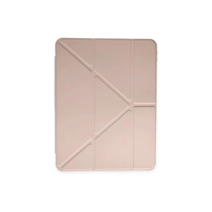 İpad Pro 12.9 (2021) Kılıf Kalemlikli Mars Tablet Kılıfı - Rose Gold
