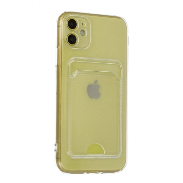 İphone 11 Kılıf Kart Şeffaf  - Şeffaf