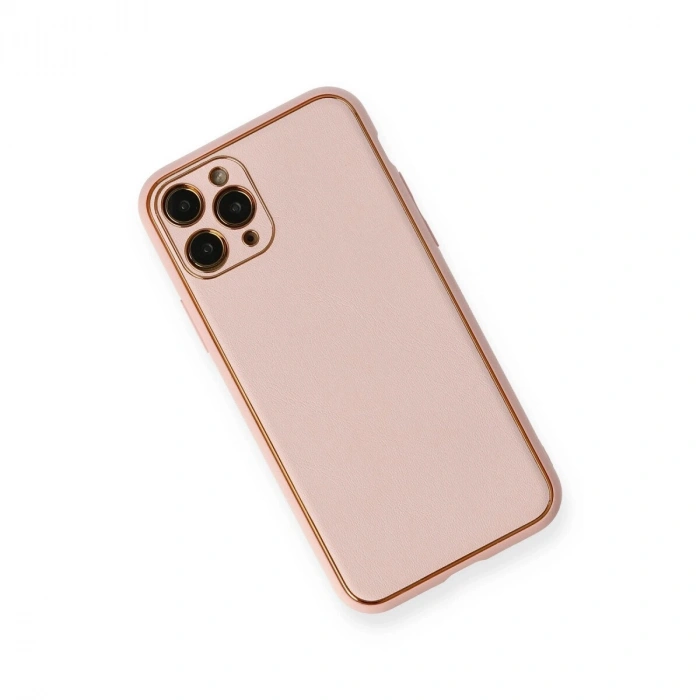 İphone 11 Pro Kılıf Co Deri  Kapak - Pembe