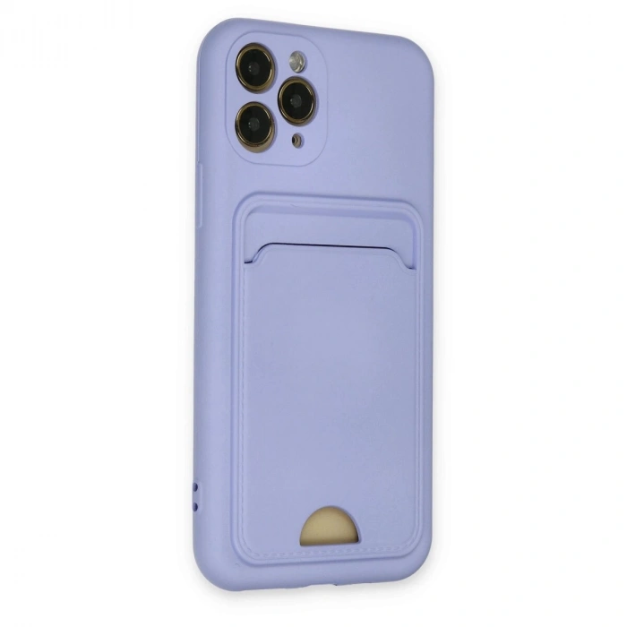 İphone 11 Pro Kılıf Kelvin Kartvizitli  - Lila