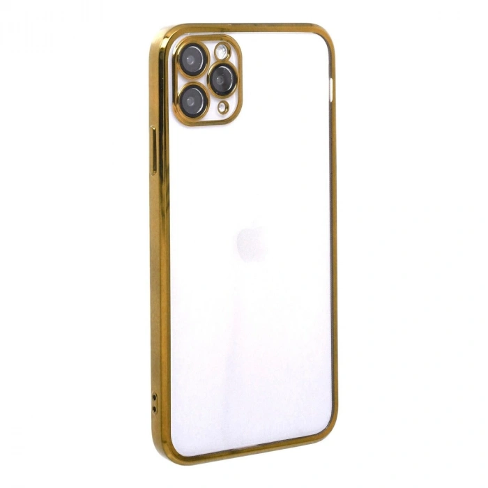 İphone 11 Pro Kılıf  Lensli  - Gold