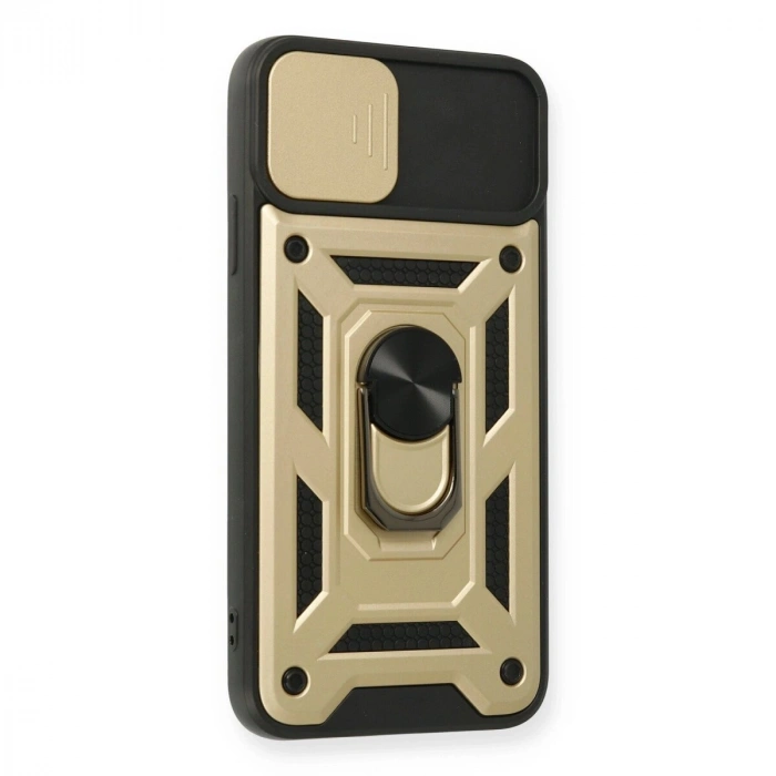 İphone 11 Pro Kılıf Pars Lens Yüzüklü  - Gold