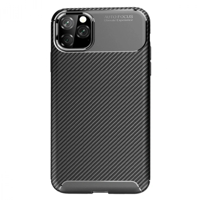 İphone 11 Pro Max Kılıf Auto Fus Karbon Kapak - Siyah