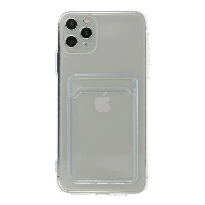 İphone 11 Pro Max Kılıf Kart Şeffaf  - Şeffaf