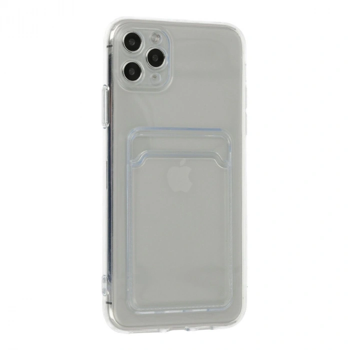 İphone 11 Pro Max Kılıf Kart Şeffaf  - Şeffaf